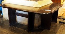 Solid Wood Corner Bench, 29" x 49" x 49"