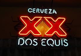 Cervesa Dos Equis Neon Bar Sign