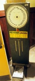 Antique 6ft Coin Operated "Guess Your Weight" Scale