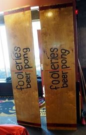 Hand Painted Fooleries Beer Pong Boards, 8' x 2', Qty 2