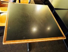 30" 4 Top Restaurant Tables, With Metal Base, Qty 7
