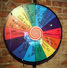 28" Spin The Wheel, Prize Wheel, Mounted To Wall