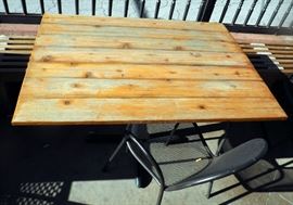 30", 4 Top Dining/Patio Tables With Metal Bases, Qty 4