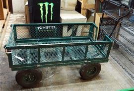 Falconer 4 Wheel Steel Wagon, Drop Leaf Sides, 26" x 50" x 23"