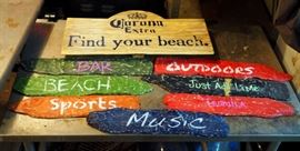 Corona Beer Beach Themed Plastic Sign