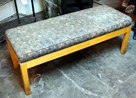 Upholstered Wood Bench 19" x 47" x 19"