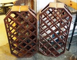Wood Wine Racks With 27 Bottle Capacity, 34" Tall, Qty 2