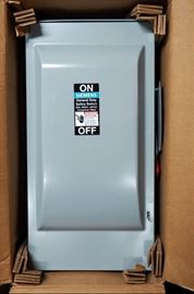 Simmons 200A 240 VAC 250 VEC Horse Power Rated Electric Panel And Milbank Meter Box, Both New In Box