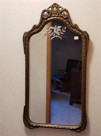 Antique Etched Mirror