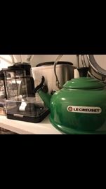 High end kitchen items - Le Creuset, Kitchen Aid, Wolfgang Puck,  Calphalon……...