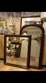 Antique walnut mirrors
