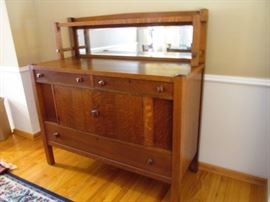 Vintage Art Deco Buffet with mirror