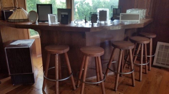 Barstools, picture frames.