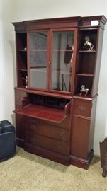 Very nice mahogany china cabinet secretary.