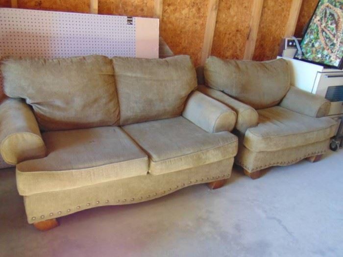 Couch and oversized Chair