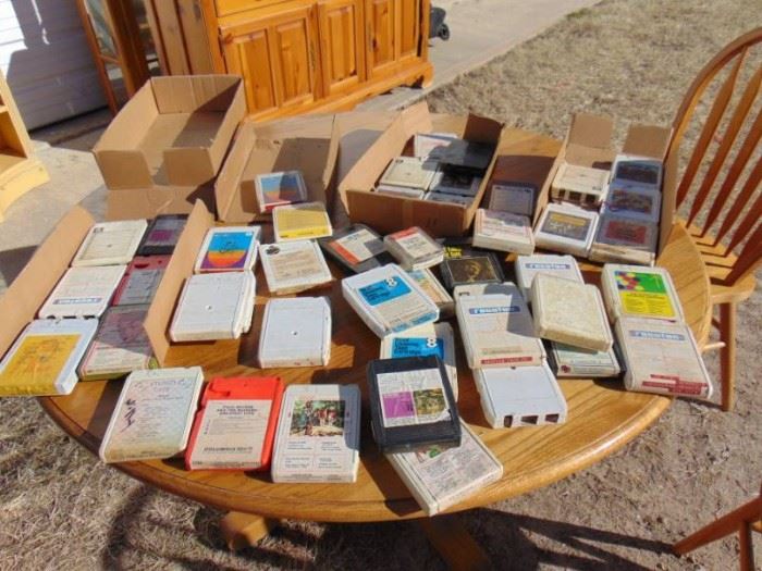 Lot of 8 Track tapes