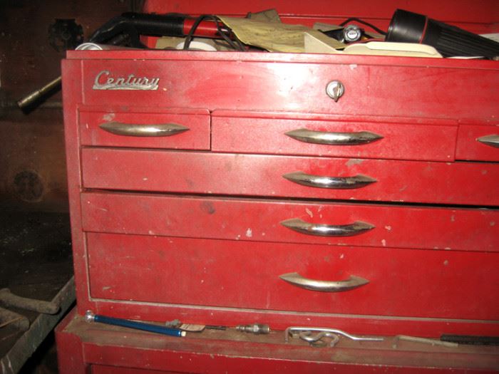Tool chest filled