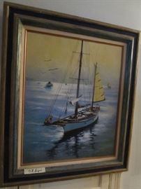 Oil Painting Bay St. Louis by  H.F. Irmen