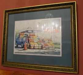 well listed New Orleans Peter Briant signed lithograph