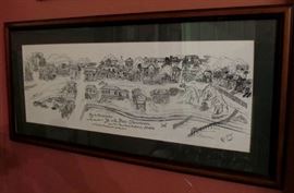 Original drawing Pass Christian, MS signed