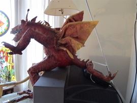 Huge  hand made  paper mache   gargoyle
