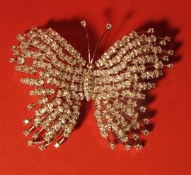 sterling butterfly signed very high quality 