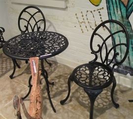 cast aluminum patio set 