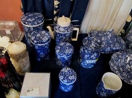 Calico Blue & White dinnerware by Staffordshire