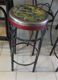 Mid-century metal stools