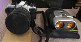 Pentax camera plus zoom binoculars  