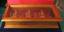 Swiss music box 3 individual mechanisms