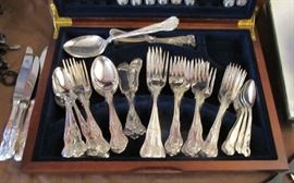 second silver plated flatware set