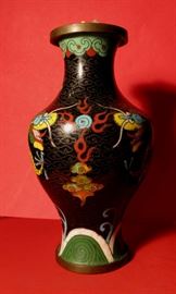 Japanese or Chinese miniature cloisonne vase 