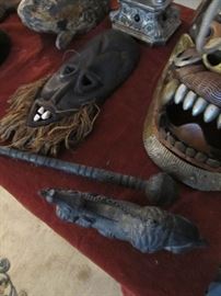 African & Chinese mask