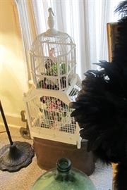 20th. c. wood bird cage