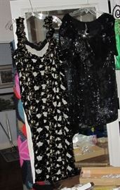 Part of the Huge Collection of ladies famous designer label clothes, St. John, Chico, Neiman Marcus, Saks etc. , purses, shoes, lingerie, etc. only part of it photographed. 