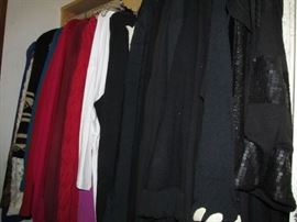 Part of the Huge Collection of ladies famous designer label clothes, St. John, Chico, Neiman Marcus, Saks etc. , purses, shoes, lingerie, etc. only part of it photographed. 