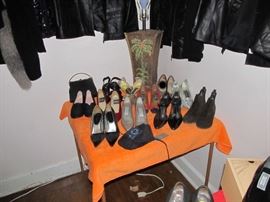 Part of the Huge Collection of ladies famous designer label clothes, St. John, Chico, Neiman Marcus, Saks etc. , purses, shoes, lingerie, etc. only part of it photographed. 