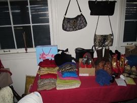 Part of the Huge Collection of ladies famous designer label clothes, St. John, Chico, Neiman Marcus, Saks etc. , purses, shoes, lingerie, etc. only part of it photographed. 