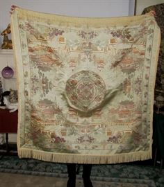 20th. c. Chinese tapestry/tablecloth 