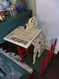 custom made magazine rack for Dr. Pat