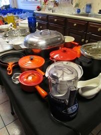 Le Creuset, magnalite, etc.