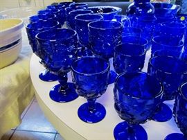 cobalt water glasses