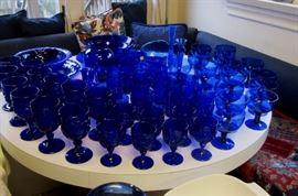 cobalt water glasses