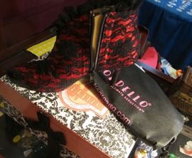 Part of the Huge Collection of ladies famous designer label clothes, St. John, Chico, Neiman Marcus, Saks etc. , purses, shoes, lingerie, etc. only part of it photographed. 