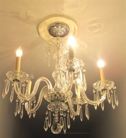 Beautiful crystal chandelier cannot be uninstalled until Monday