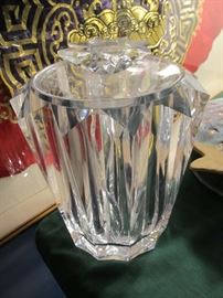 Mid-century Carlisle Grainware Clear Lucite Ice Bucket 
