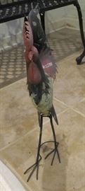outdoor tin rooster