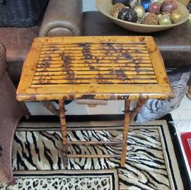 bamboo folding table