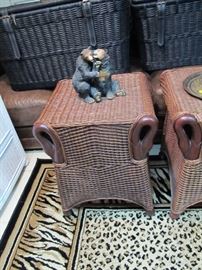 woven wicker end tables 2
